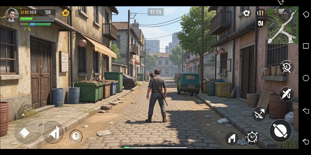 Tangkapan layar menunjukkan pemandangan indah dalam game.