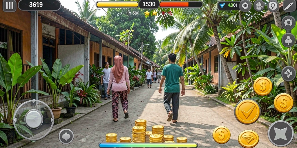 Tampilan grafis yang memukau dan detail yang kaya.