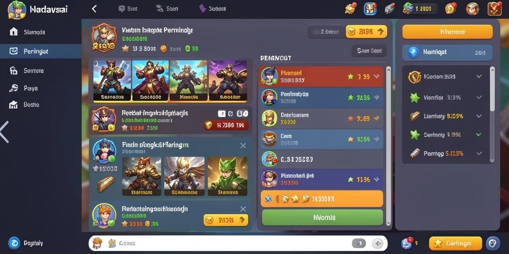Tampilan antarmuka game yang menarik dan interaktif.