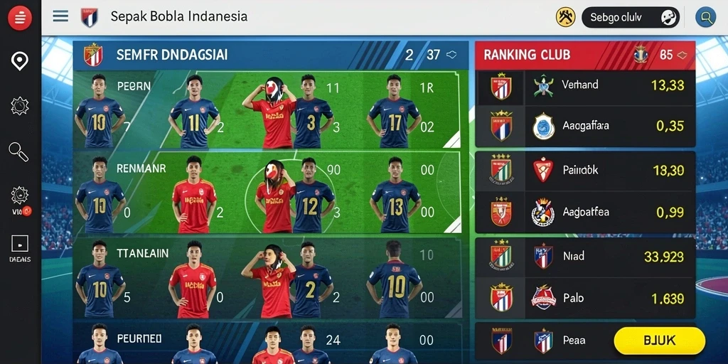 Tampilan utama dengan menu navigasi yang mudah diakses.