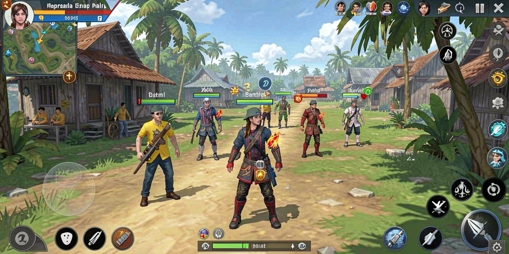 Tampilan lahan pertanian yang subur dan menarik.